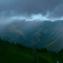 Travel photos spread out